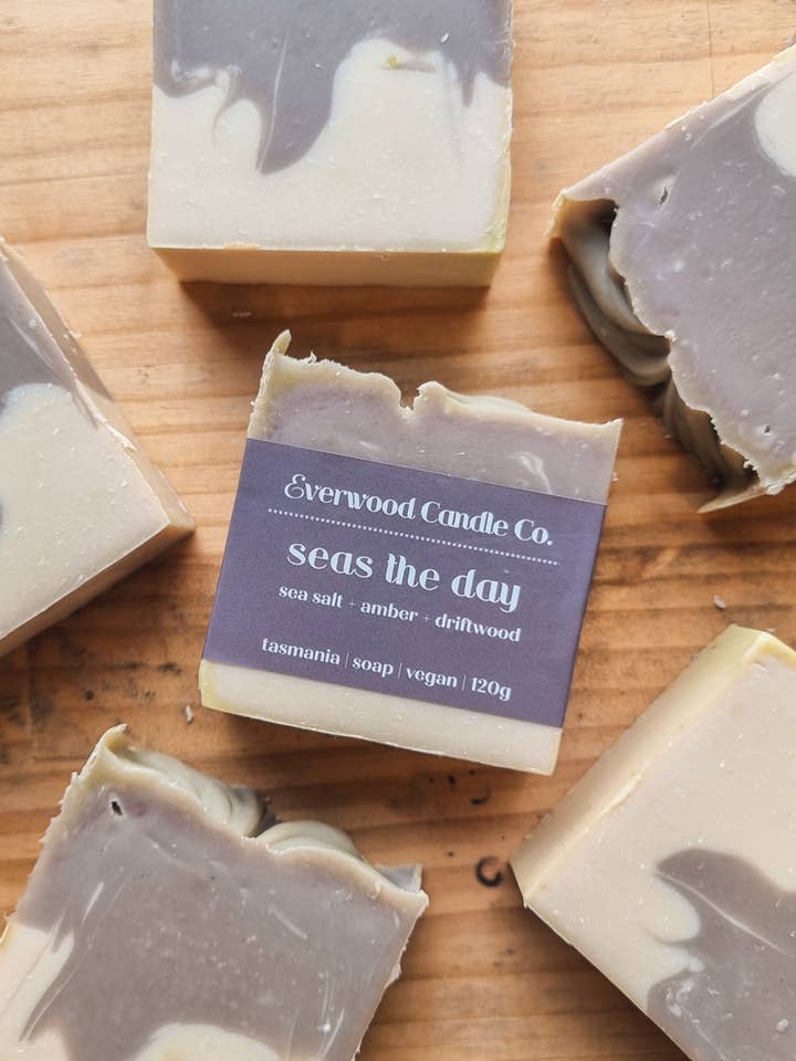 'Seas the Day' Soap Bar 120g for wholesale by Everwood Candle Co.