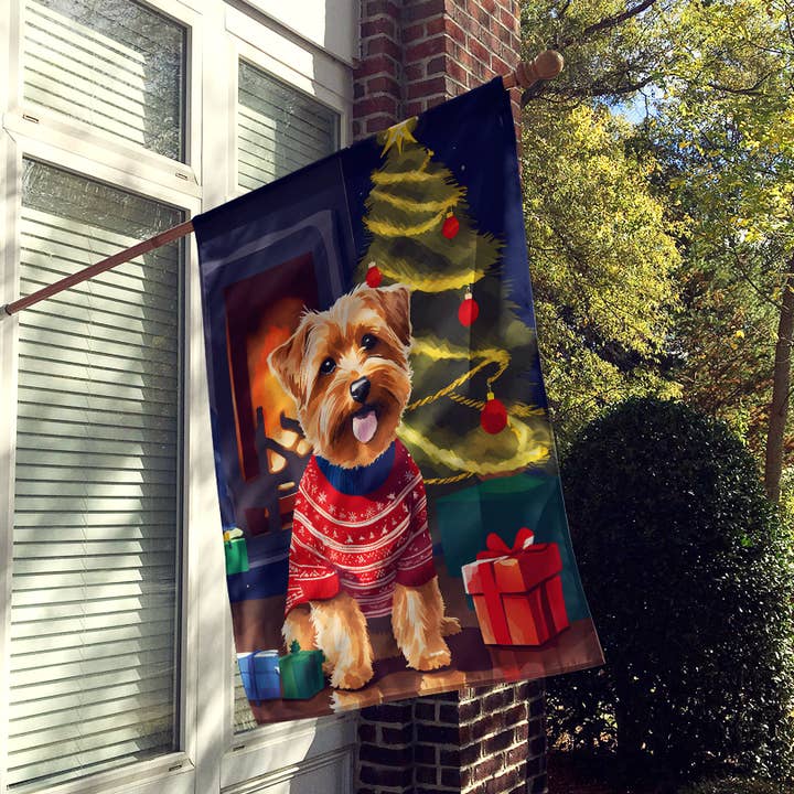Norfolk Terrier Christmas House Flag DAC3538 for wholesale by Caroline's Treasures