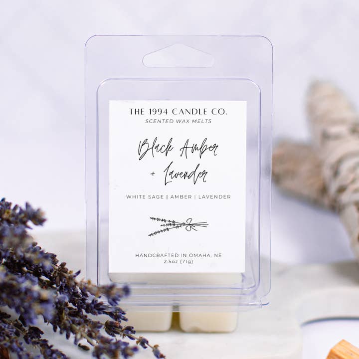 Black Amber And Lavender | Wax Melt for wholesale by The 1994 Candle Co