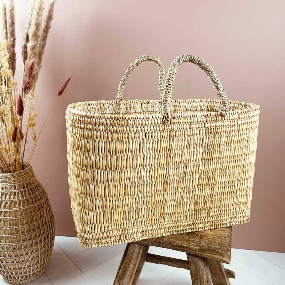 Melecraft - Wholesale Beach Bag - Straw bags gardener French wicker basket, Moroccan handmade1