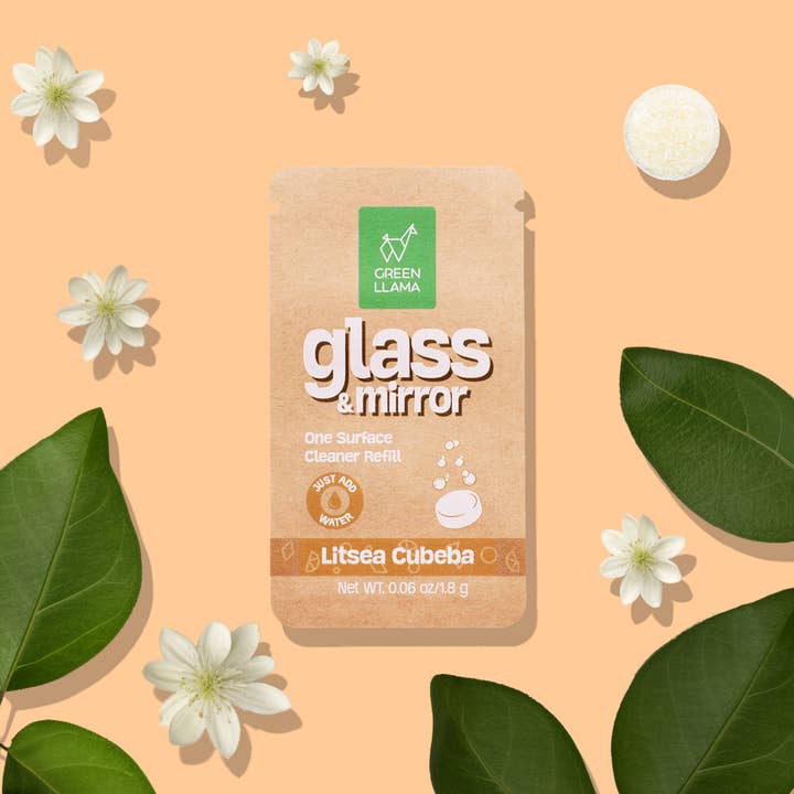 Green Llama - Wholesale Glass Cleaner - Eco-Friendly Glass & Mirror Cleaner Refill Tablets Box of 15