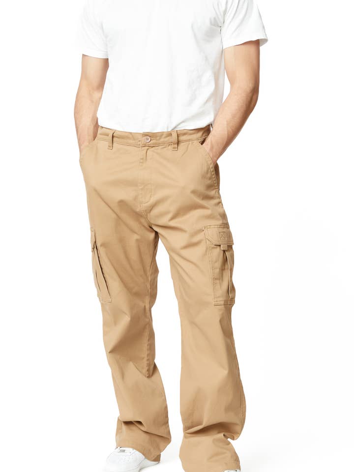 Cargo Twill Stretch bukser til mænd for engroshandel hos Hawk's Bay