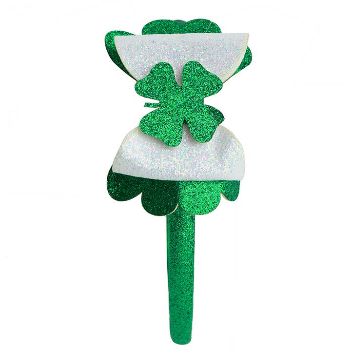 St Patty's Bow Headband for wholesale by Sparkle Sisters by Couture Clips