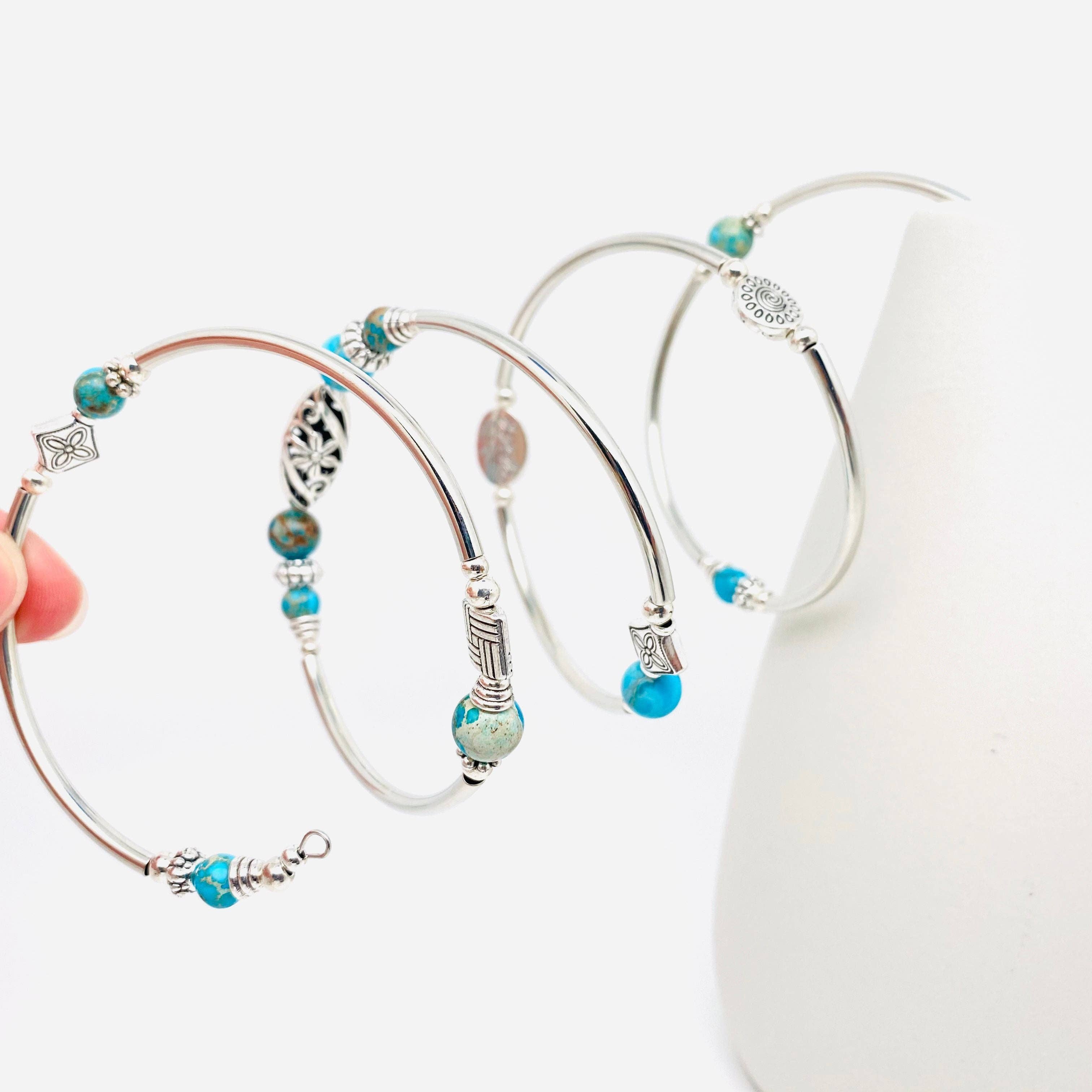 Mio Queena - Wholesale Beaded Bracelet - Natural Stone Wrap Beaded Bracelet Bangle12