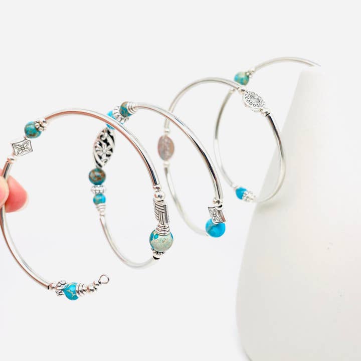 Mio Queena - Wholesale Beaded Bracelet - Natural Stone Wrap Beaded Bracelet Bangle12