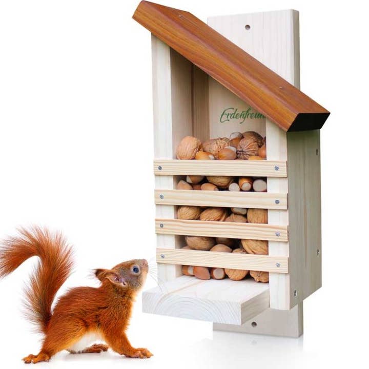 Erdenfreund – Großhandel Vogelfutterspender – ERDENFREUND® Eichhörnchen Futterhaus