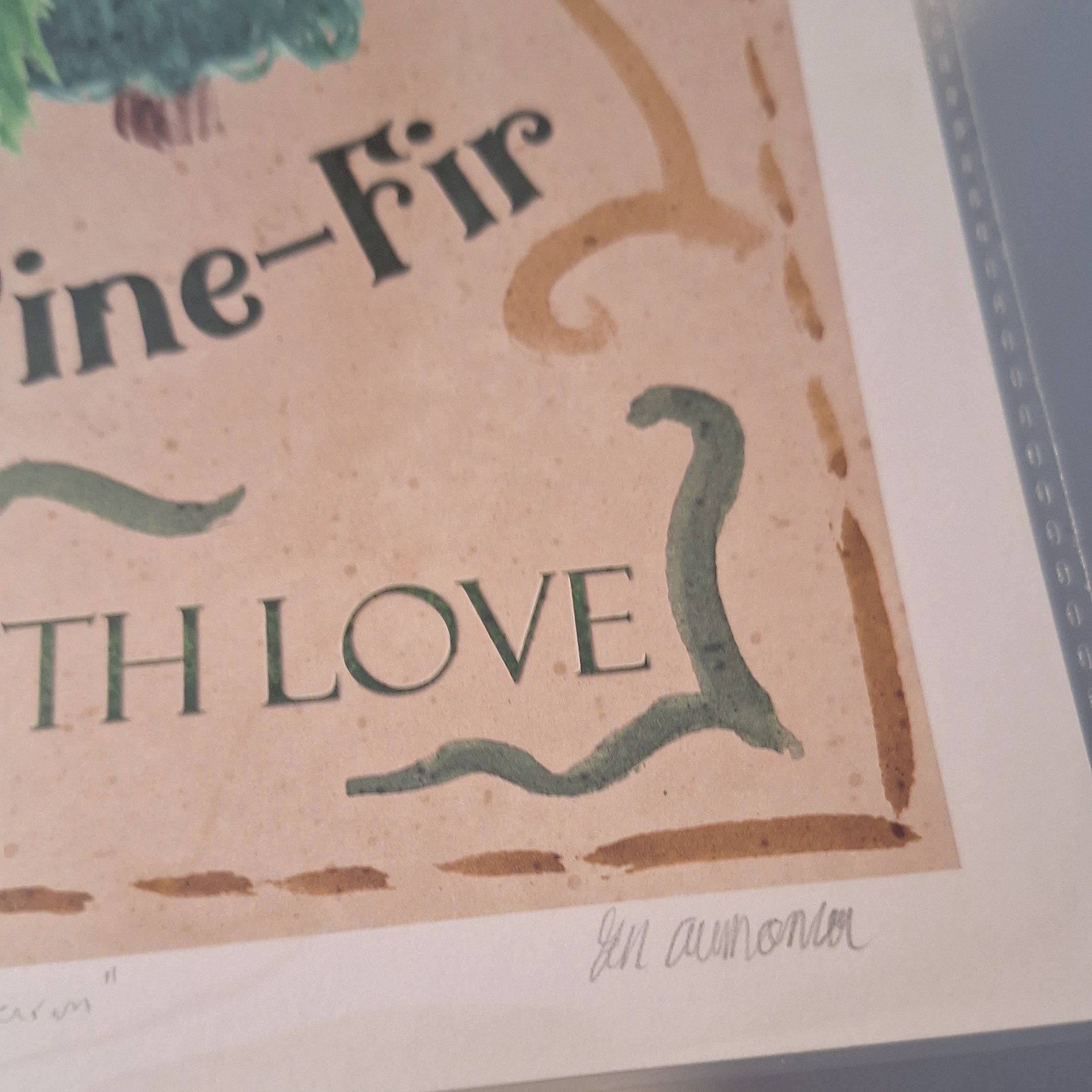 Gen Aumonier Art - Wholesale Art Print - Christmas Tree Farm 8x10 Inch Signed Holiday Art Print2