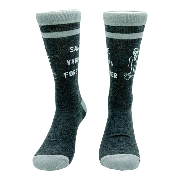 Men's Same Vagina Forever Socks Funny Wedding Wedding for wholesale on Faire