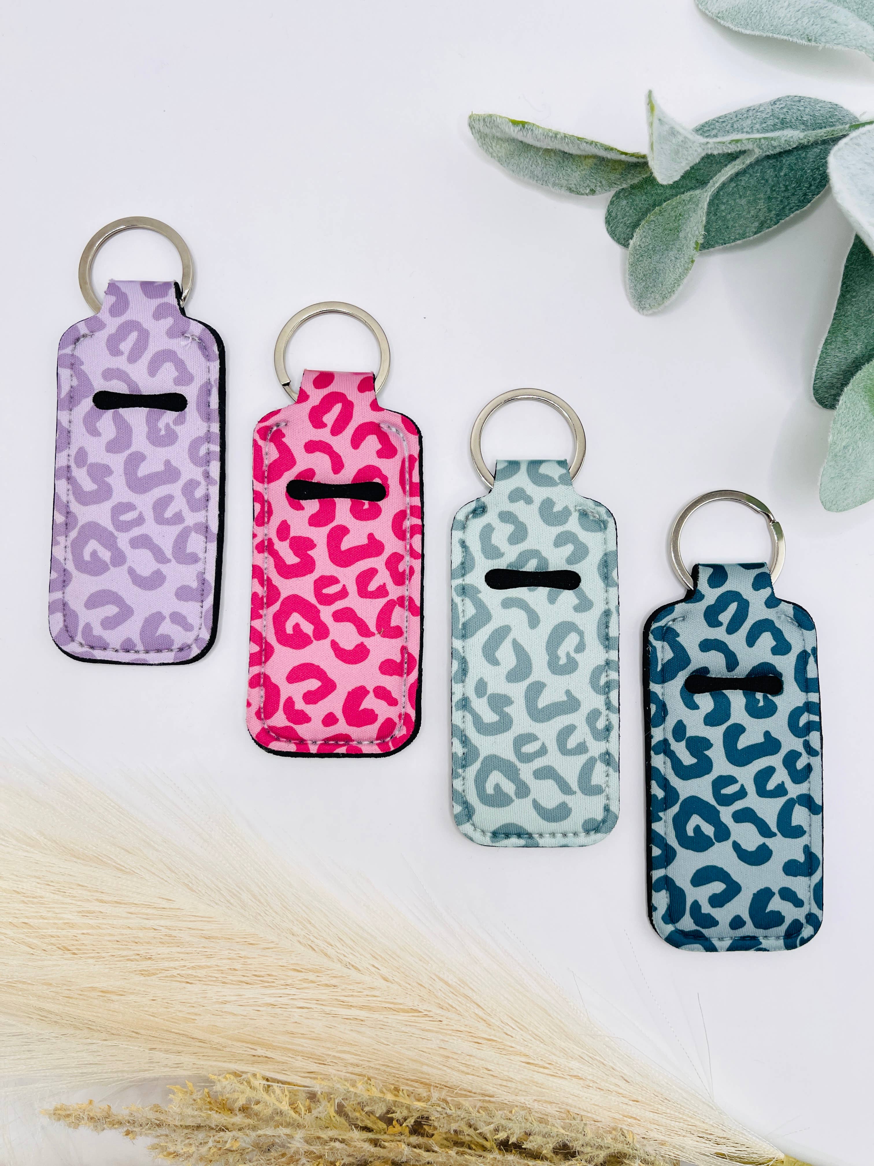 MarissaDDesigns – wholesale Keychain – Women's – Cheetah Chapstick Holder Keychain | Trendy Accessory 8