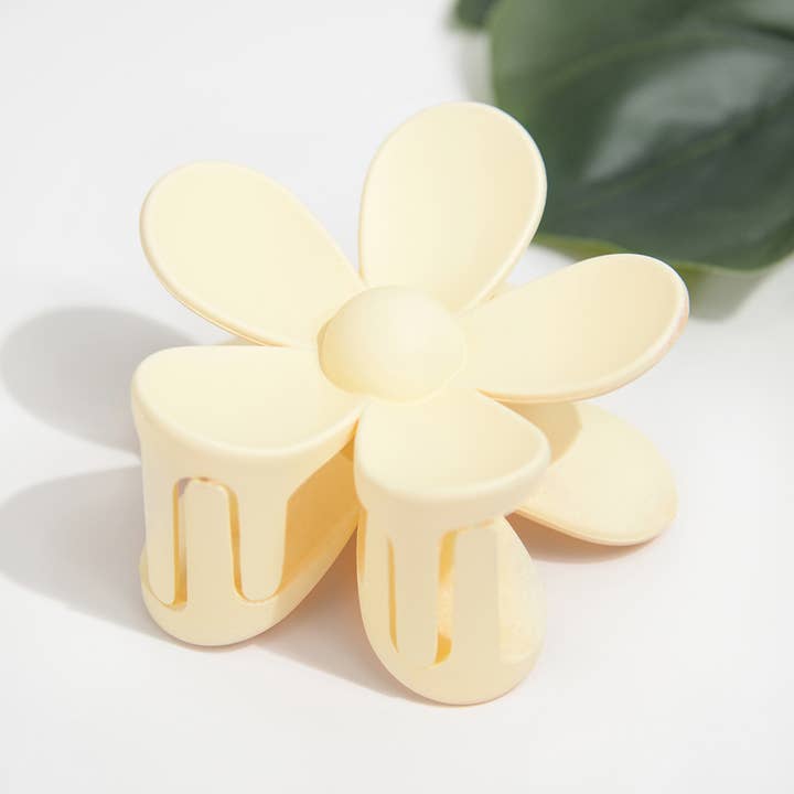 TheDivaSoap - Wholesale Hair Clip - Women's - 2.75''Medium Solid Color Matte Daisy Claw Clip
