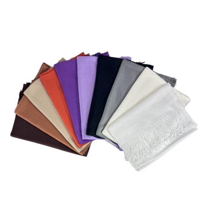 TAPA fashion - Wholesale Wrap - Women's - Plain Pashmina PP1028A (12PC)67