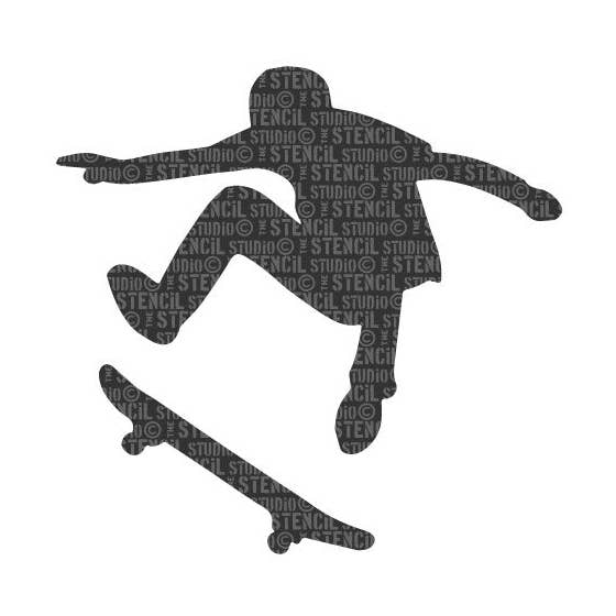 Skater Boy Stencil for wholesale by The Stencil Studio