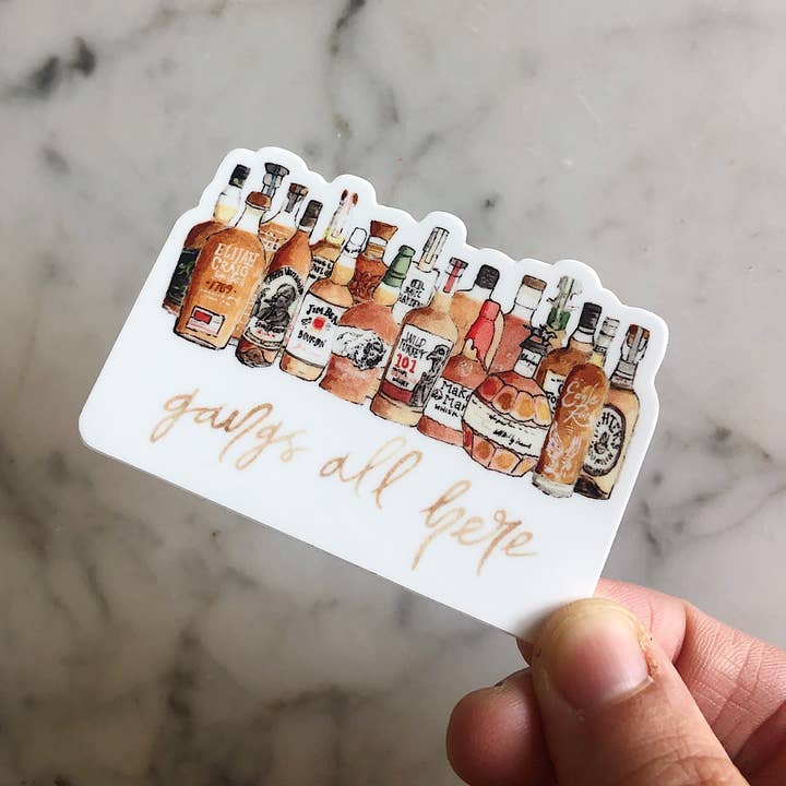 Navy Leaf Co. - Wholesale Sticker - Gangs All Here Bourbon Sticker