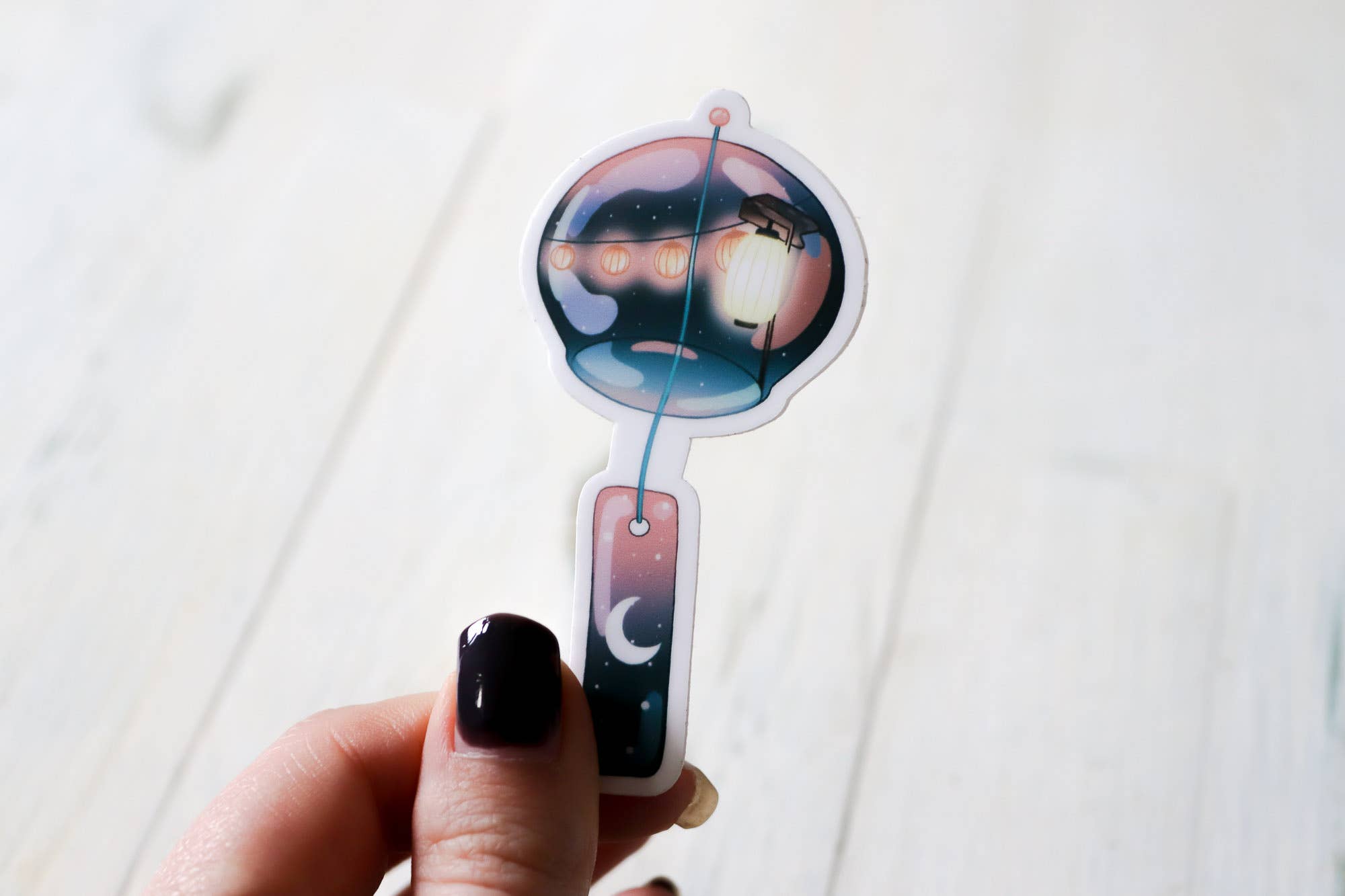 smalartshop – Adesivo por atacado – Autocolante em Vinil Night Wind Chime 0