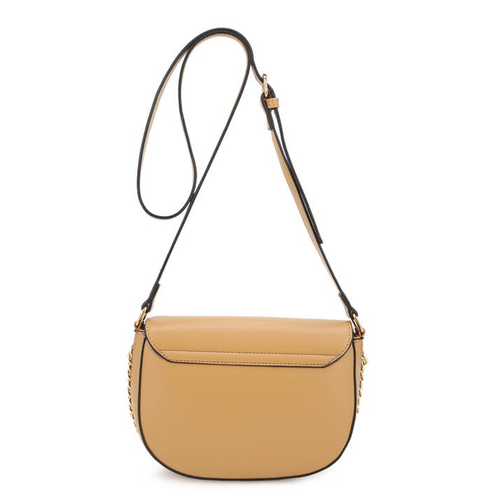 KAYLA+AVA - Wholesale Crossbody Bag - Women's - RITA Saddle Bag Accented with Chain, Women Crossbody Bag