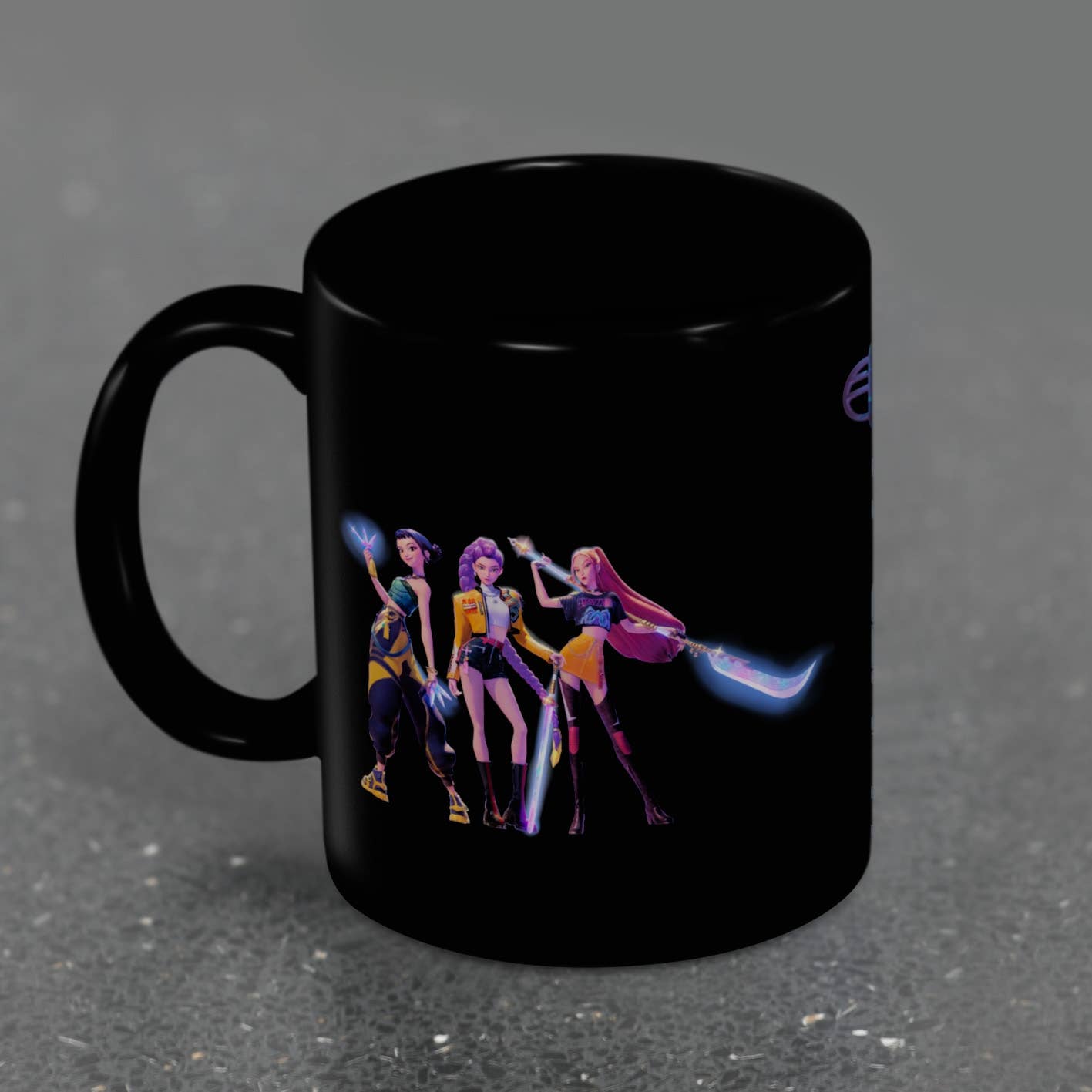 Pyramid International - Wholesale Coffee Mug - K-POP Demon Hunters (Huntrix) 11oz/315ml Black Coffee Mug1