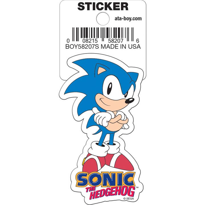 Ata-Boy - Wholesale Sticker - Sonic Arms Crossed Die Cut 3" Vinyl Sticker