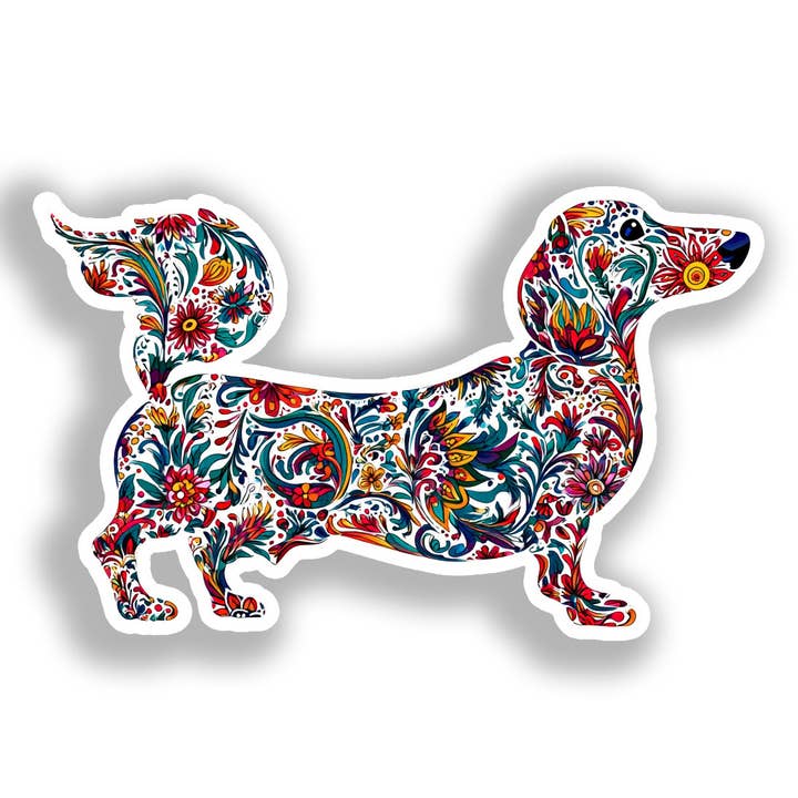 Taxhund Hund Dekal Klistermärke # A019743 för wholesale av Yoonek Graphics