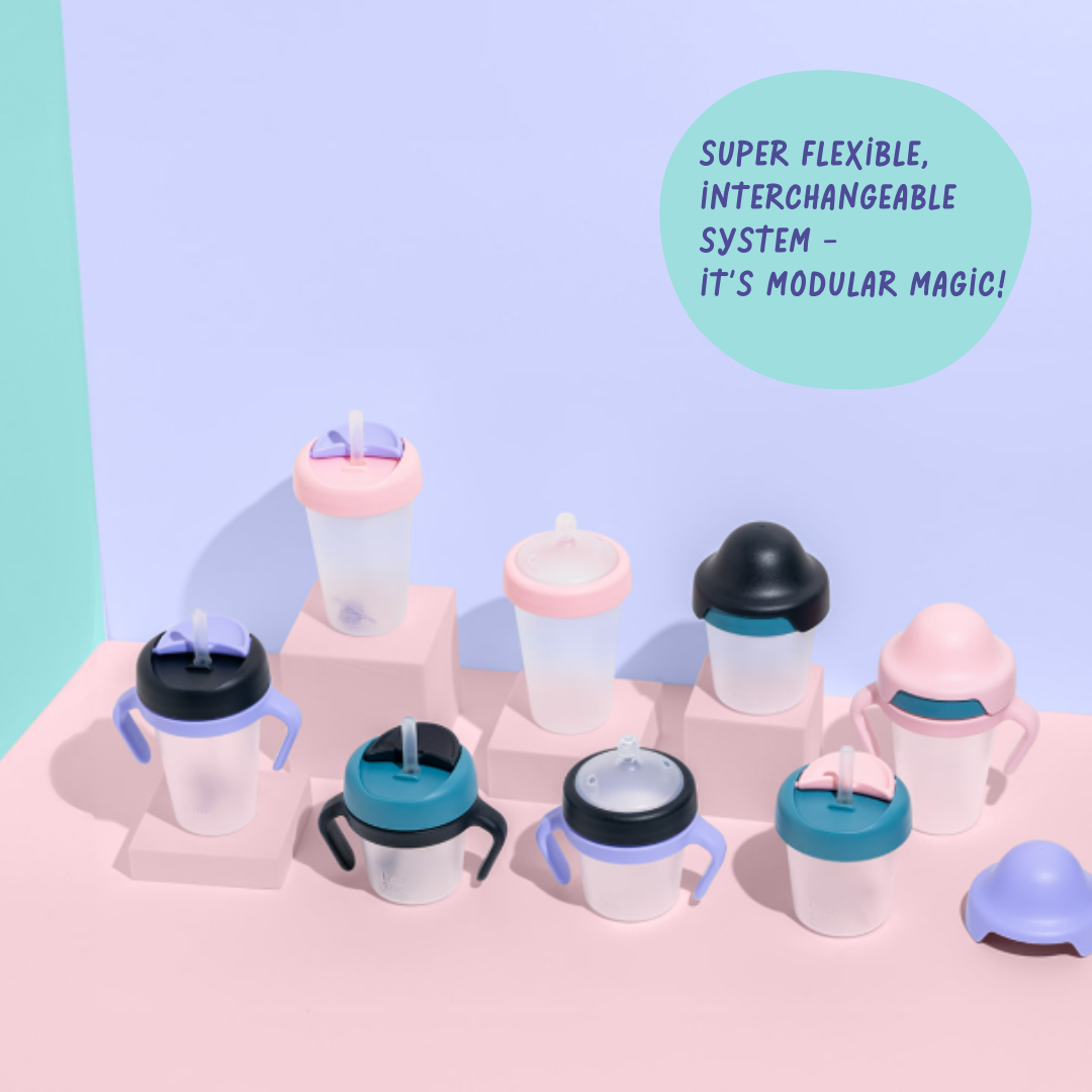 Little Stackers - Wholesale Baby bottle - 240ml Baby Bottle Two Pack Black/Pink5