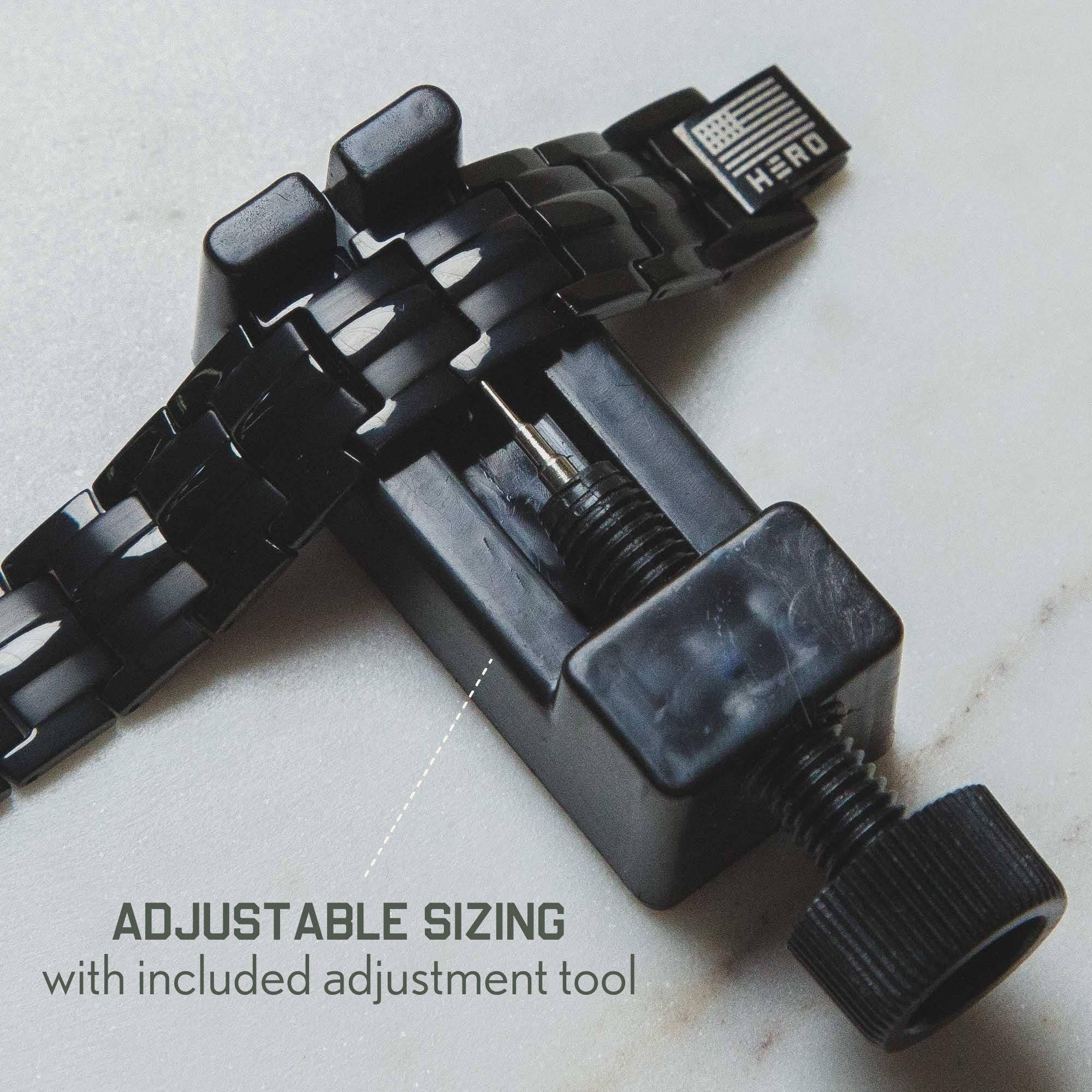 The Hero Company - Wholesale Link & Chain Bracelet - The Hero Company- Sherman Tank Track Titanium Magnetic Bracelet : Helps Pair Veterans With A Service Dog Or Shelter Dog- Faire13