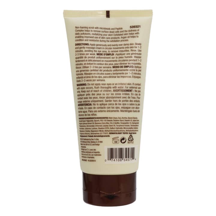 KT Supply – wholesale Facial exfoliant/scrub – One'N Only Argan Oil Microdermabrasion Exfoliator, 5 Oz.1