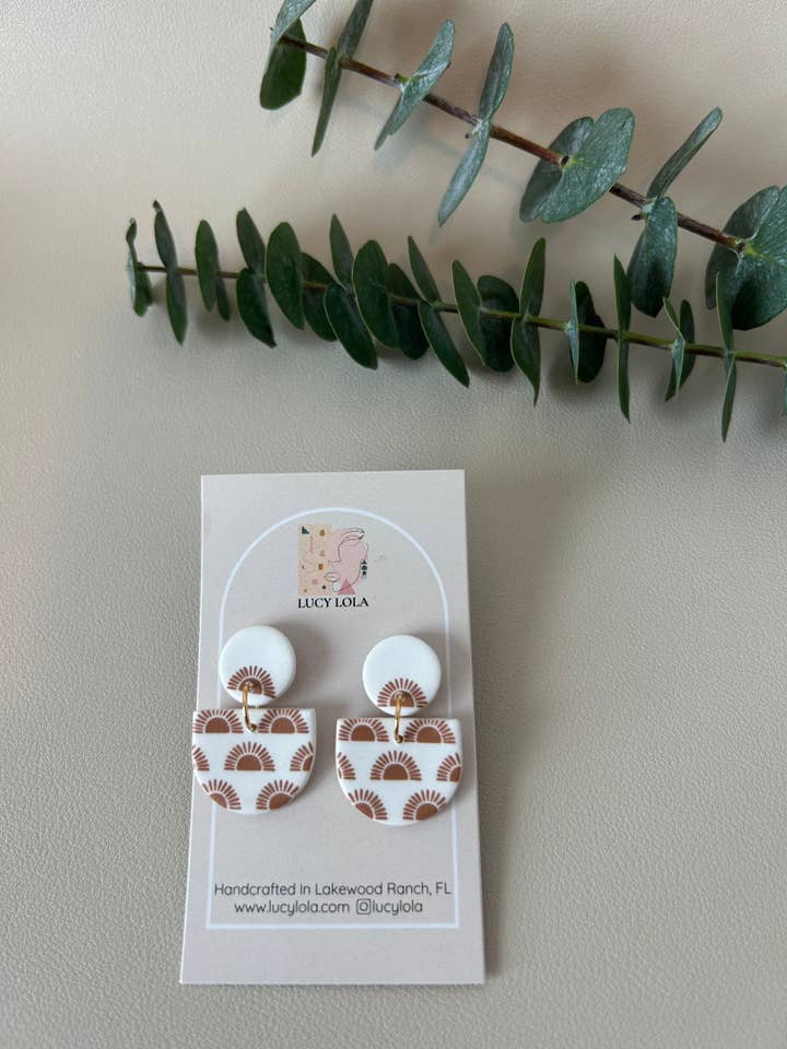 The Aria - Sunrise Print - Sienna on White for wholesale by lucylola