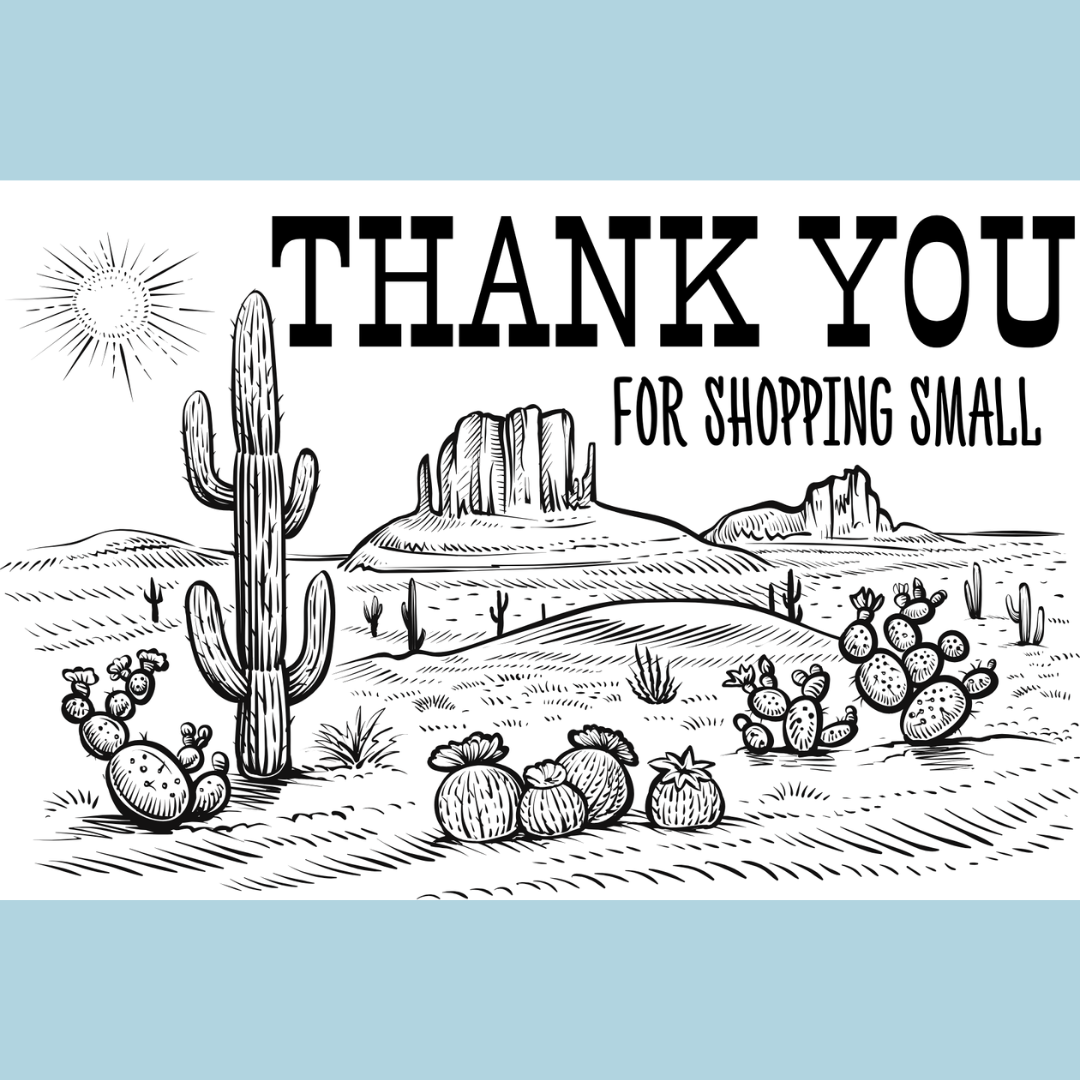 BDN Boutique – wholesale Address labels – Western Themed Thermal Thank You Labels5