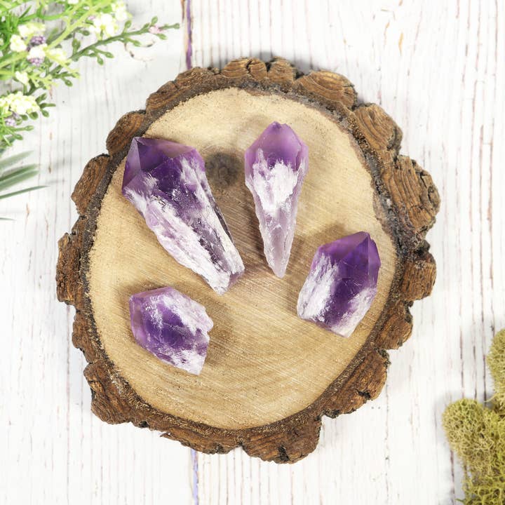 Natures Artifacts Inc - Wholesale Spiritual Stone/Crystal - 1 lb Elestial Amethyst Points | Amethyst Crystal3
