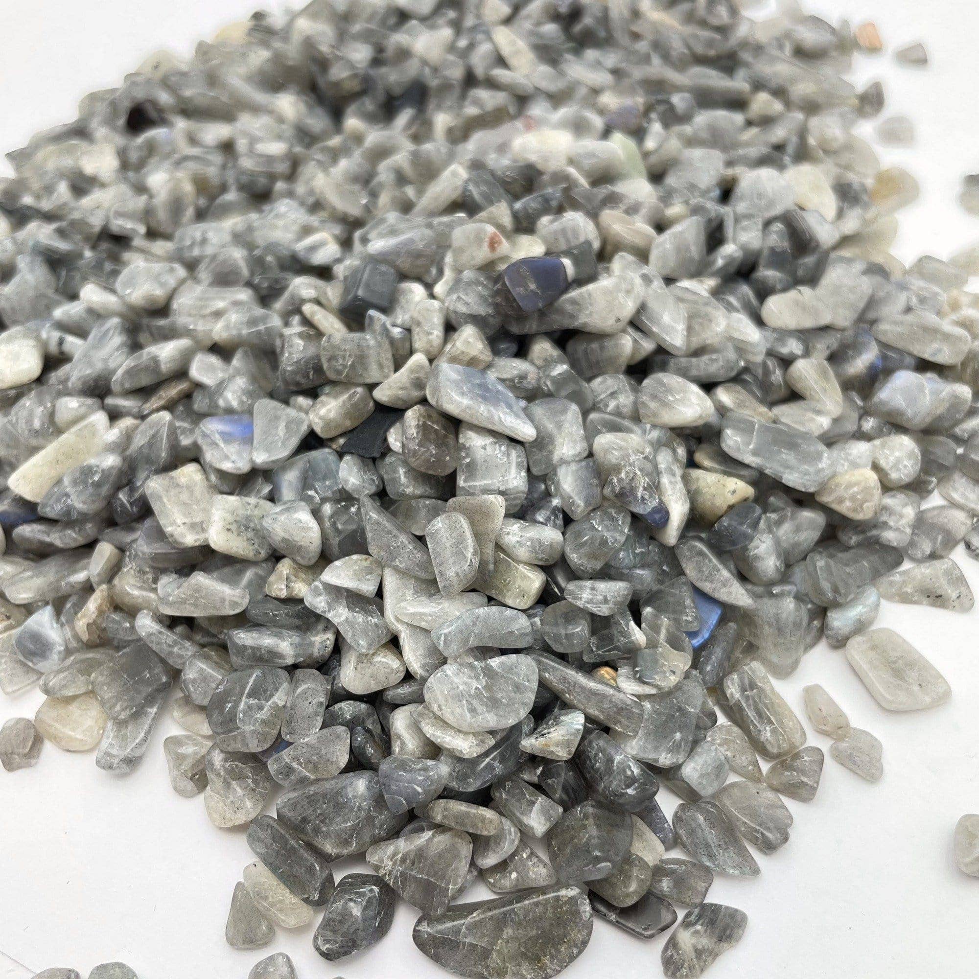 Rock Paradise - Wholesale Spiritual Stone/Crystal - Labradorite Crystal 1lb Chips Tumbled Stones5