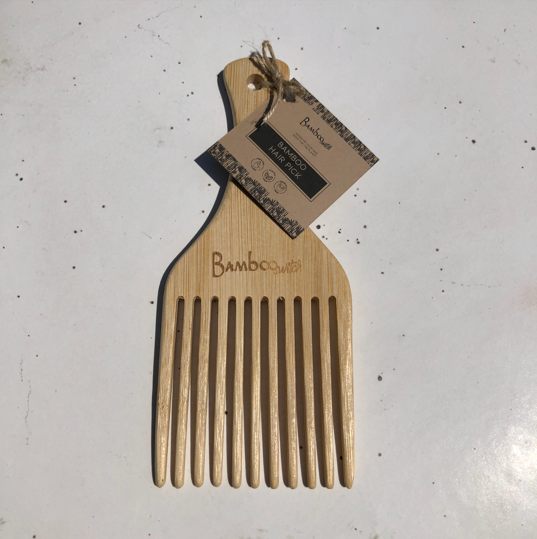 Bamboo Switch - Wholesale Hair Brush/Comb - Bamboo Hair Pick | Stocking Stuffer7