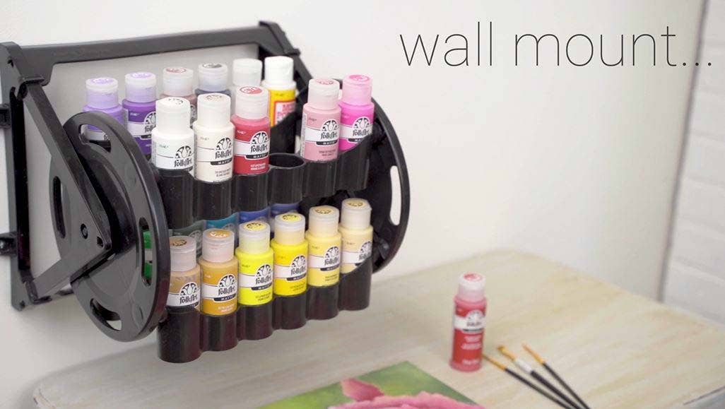Plaid Crafts - Wholesale Bottle Rack/Holder - Plaid ® Rotational Organizer Paint Supply Storage Caddy7
