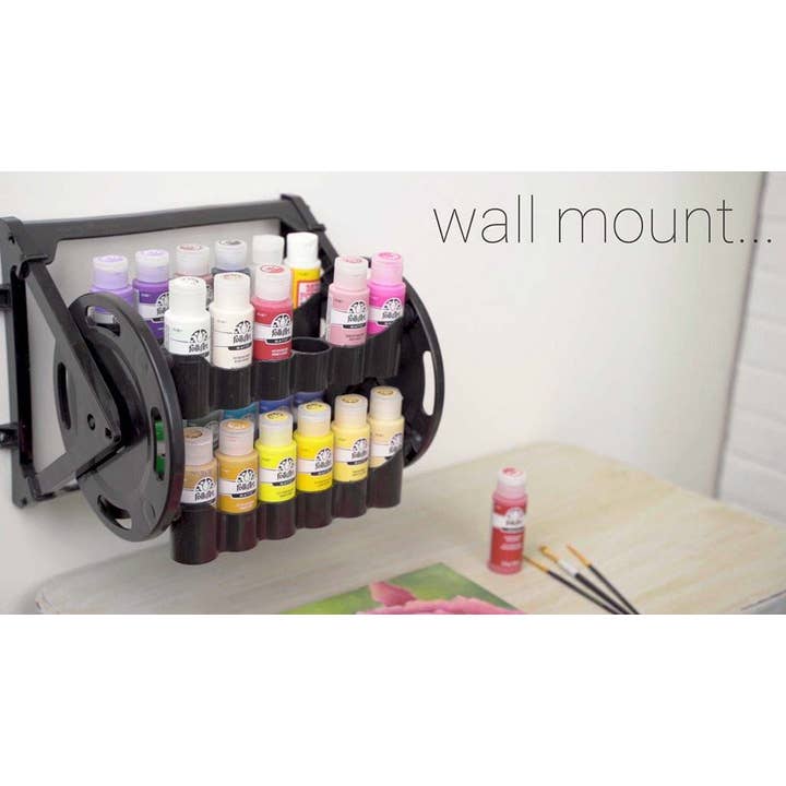 Plaid Crafts - Wholesale Bottle Rack/Holder - Plaid ® Rotational Organizer Paint Supply Storage Caddy7
