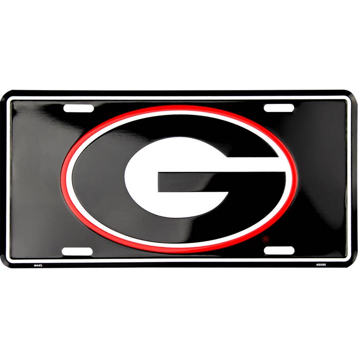 7 Star - Wholesale Sign - Georgia Bulldog NCAA Aluminum License Plate6" x 12" USA MADE4