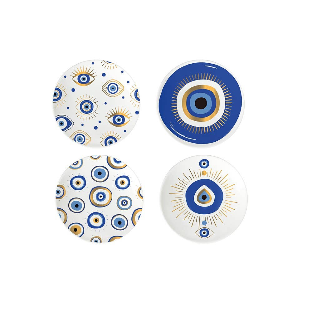 AULICA - Vente Assiettes/plats/bols de décoration - Coupelles chance bleues 12cm - lot de 40