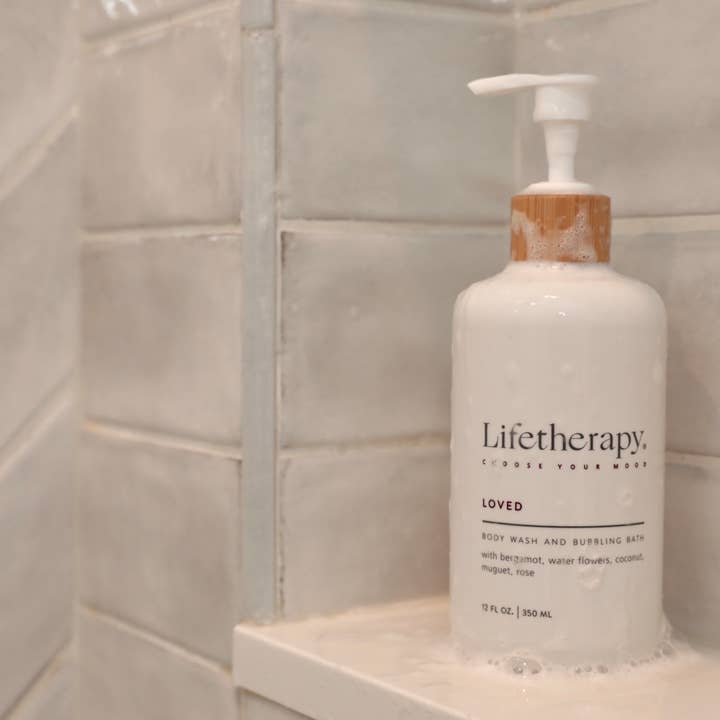 Lifetherapy - Wholesale Body Wash/Shower Gel - 12 oz Loved Body Wash and Bubbling Bath