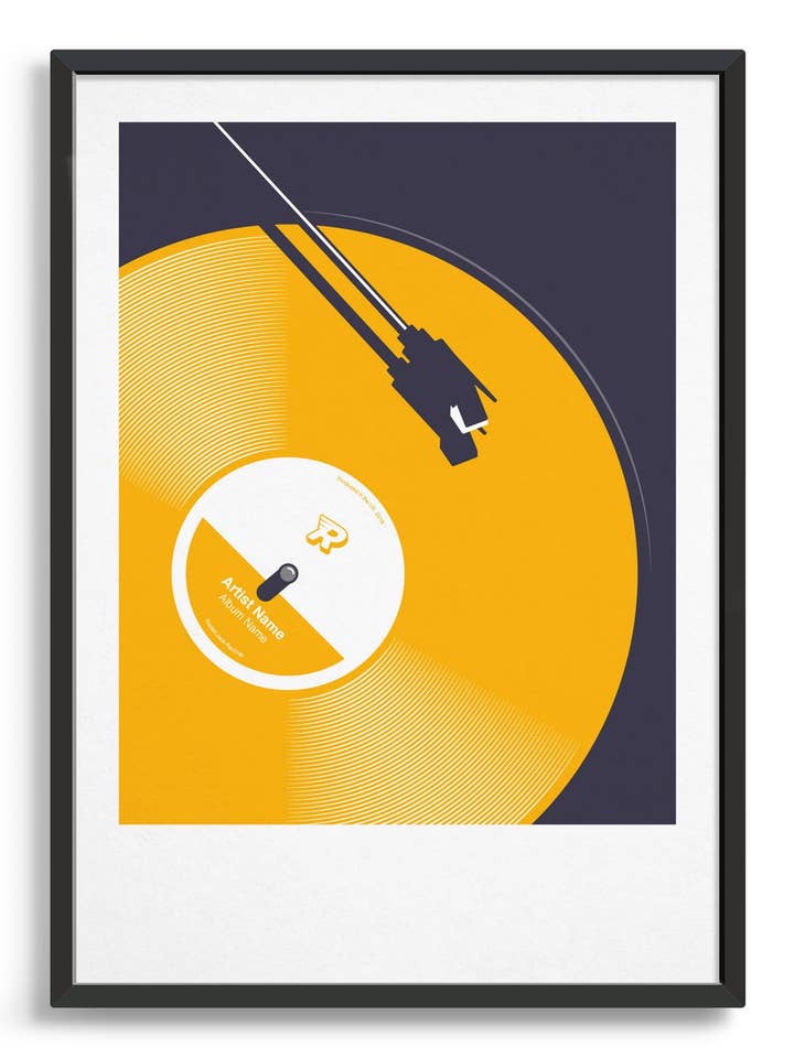 Music art print - Coloured vinyl record for wholesale by Rocket Jack