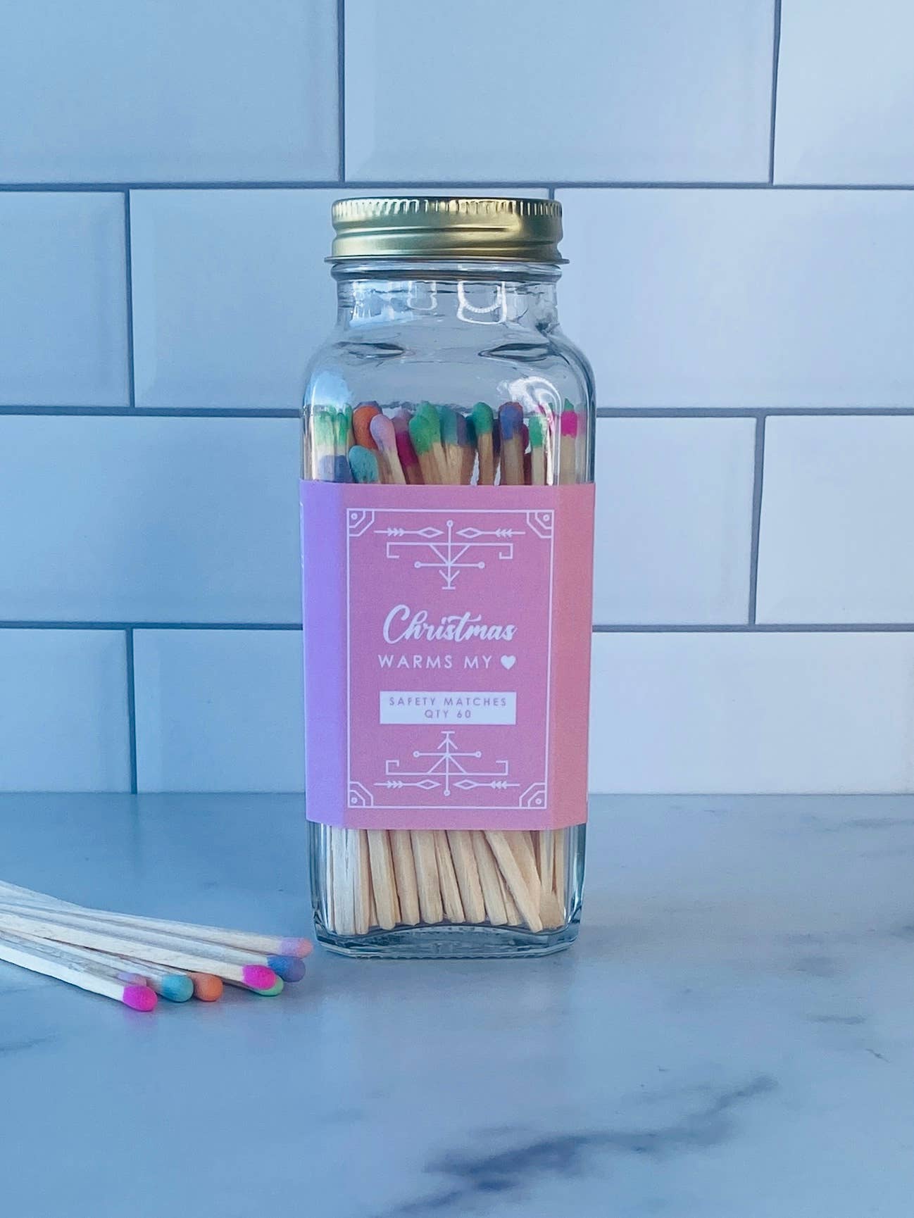 Rambling Caravan - Wholesale Matches - Merry Christmas Safety Matches - Christmas Warms My Heart2