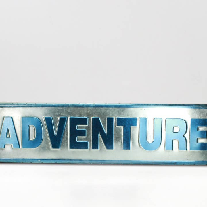 Adventure 3D Metal Framed Sign -- 40*10 In for wholesale by inVintage