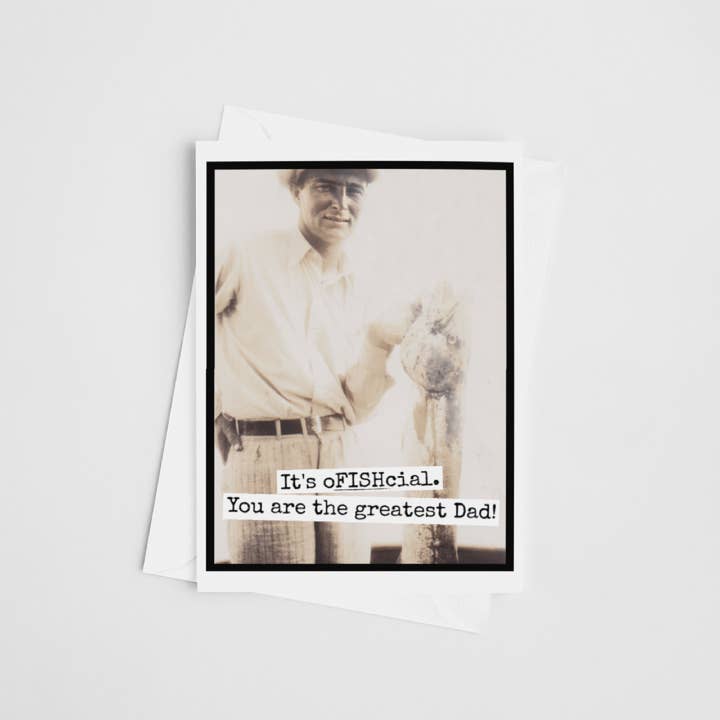 Raven's Rest Studio - Wholesale Father's Day Card - Father's Day Card. It's oFISHcial. You Are The Greatest Dad.2