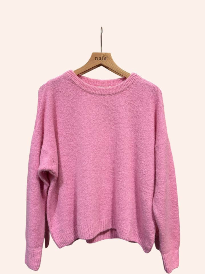 NAÏS PARIS – wholesale Pullovertröja - Dam – Rundhalsad tröja med långa ärmar i 30% superfint alpacka21