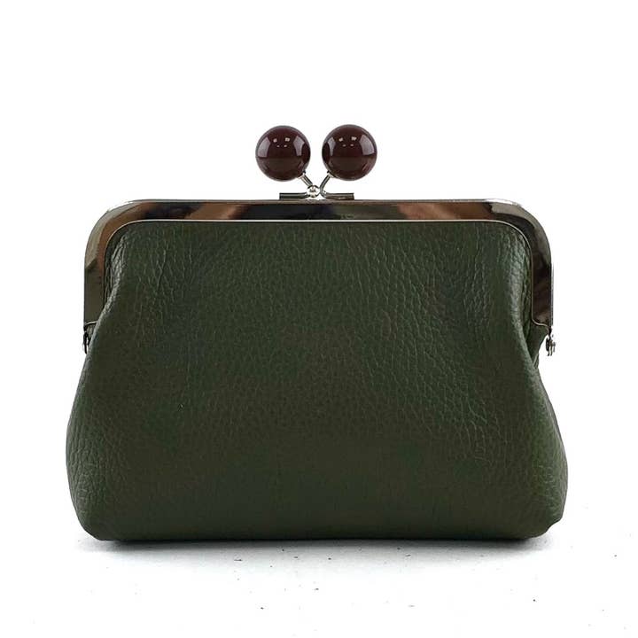 MILANO AMOUR - Vendita all'ingrosso Portamonete - Donna - PORTAMONETE MARRONE CON CLIP MIGNON