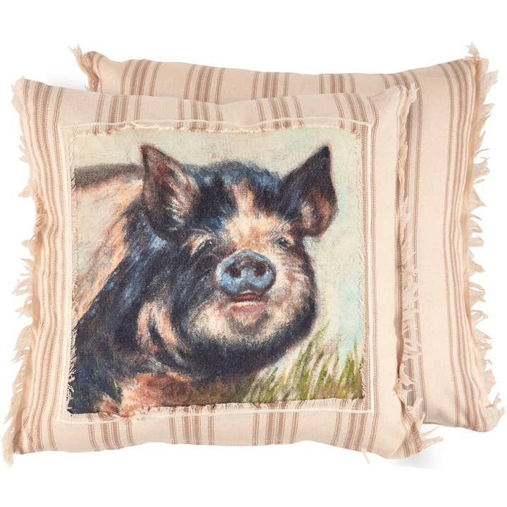 Kune Kune Pig Pillow for wholesale by Primitives by Kathy