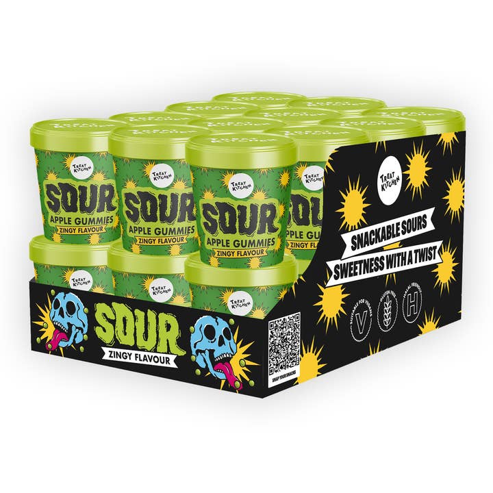 Treat Kitchen - Wholesale Gummy - Sour Green Apple Cubes 90g - (24 units)