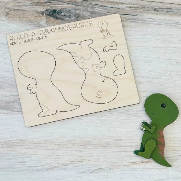 DIY Baue ein Tyrannosaurus Rex Magnet Kit BASTELSET DINOSAURIER für den Großhandel von Reclaimed Woodworks Home Decor