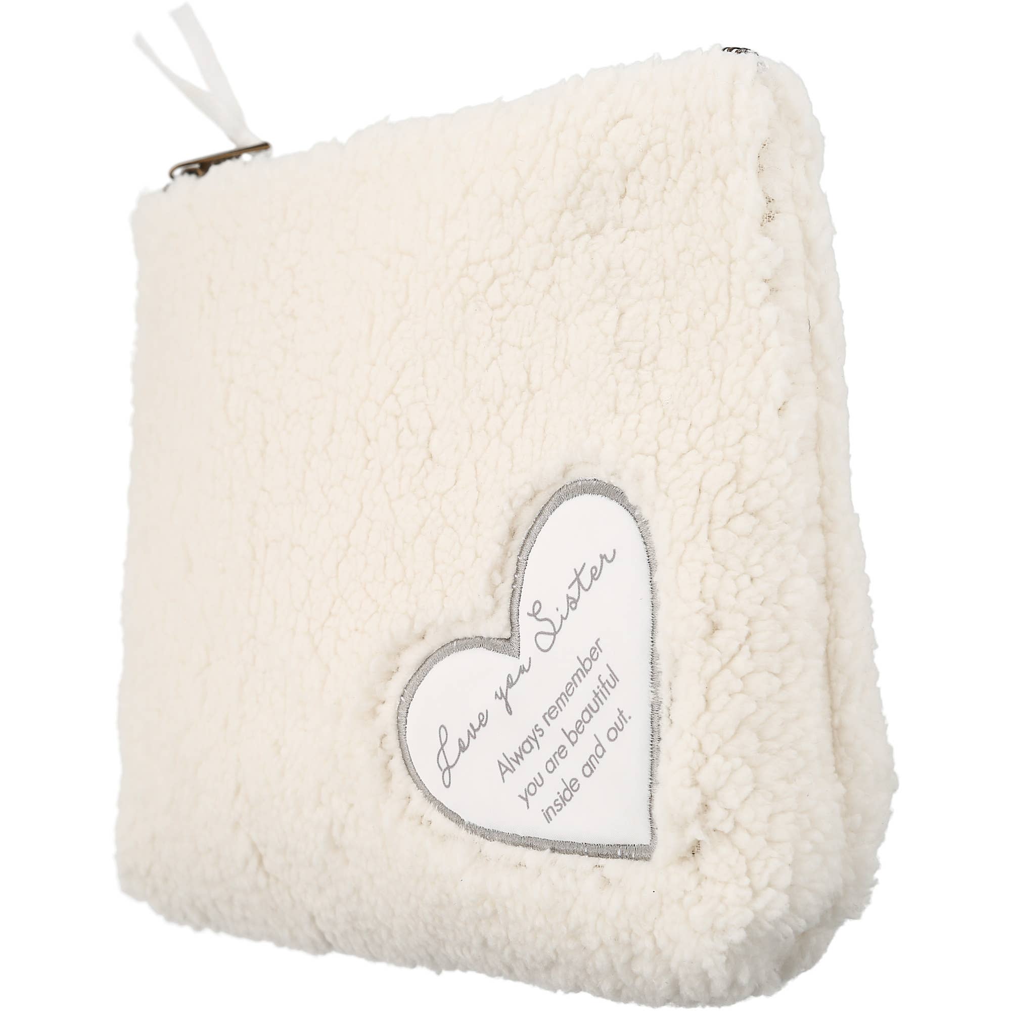 Pavilion - Wholesale Makeup/Cosmetic Bag - Sister - 10" x 8" Sherpa Cosmetic Bag5