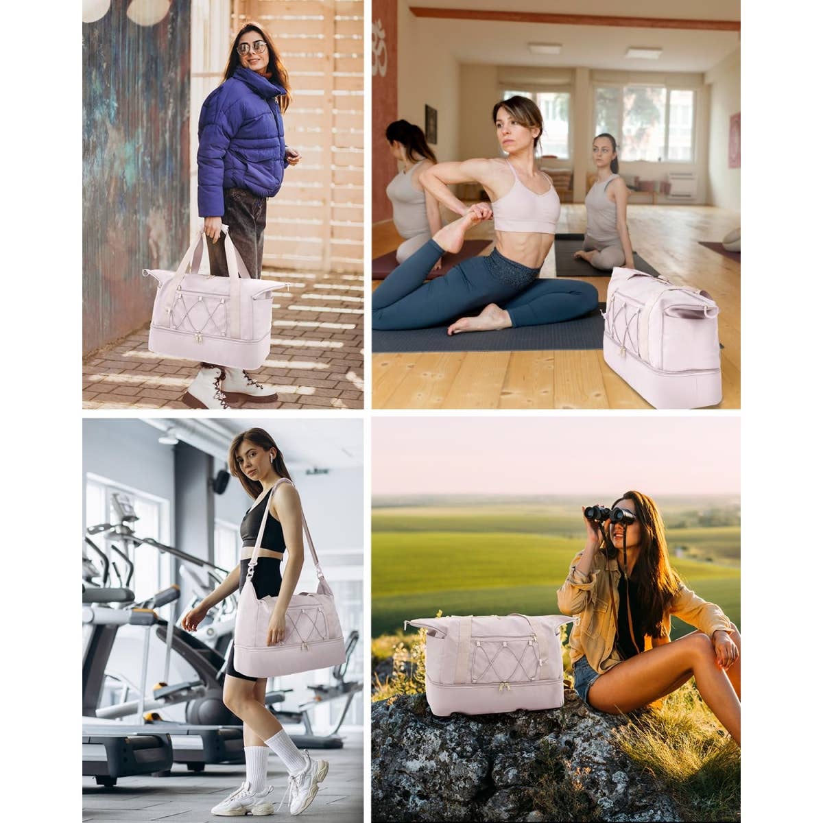 wandf - Wholesale Weekender Bag - Unisex - Travel Duffel Weekender Overnight Bag Carry on Tote Bags17