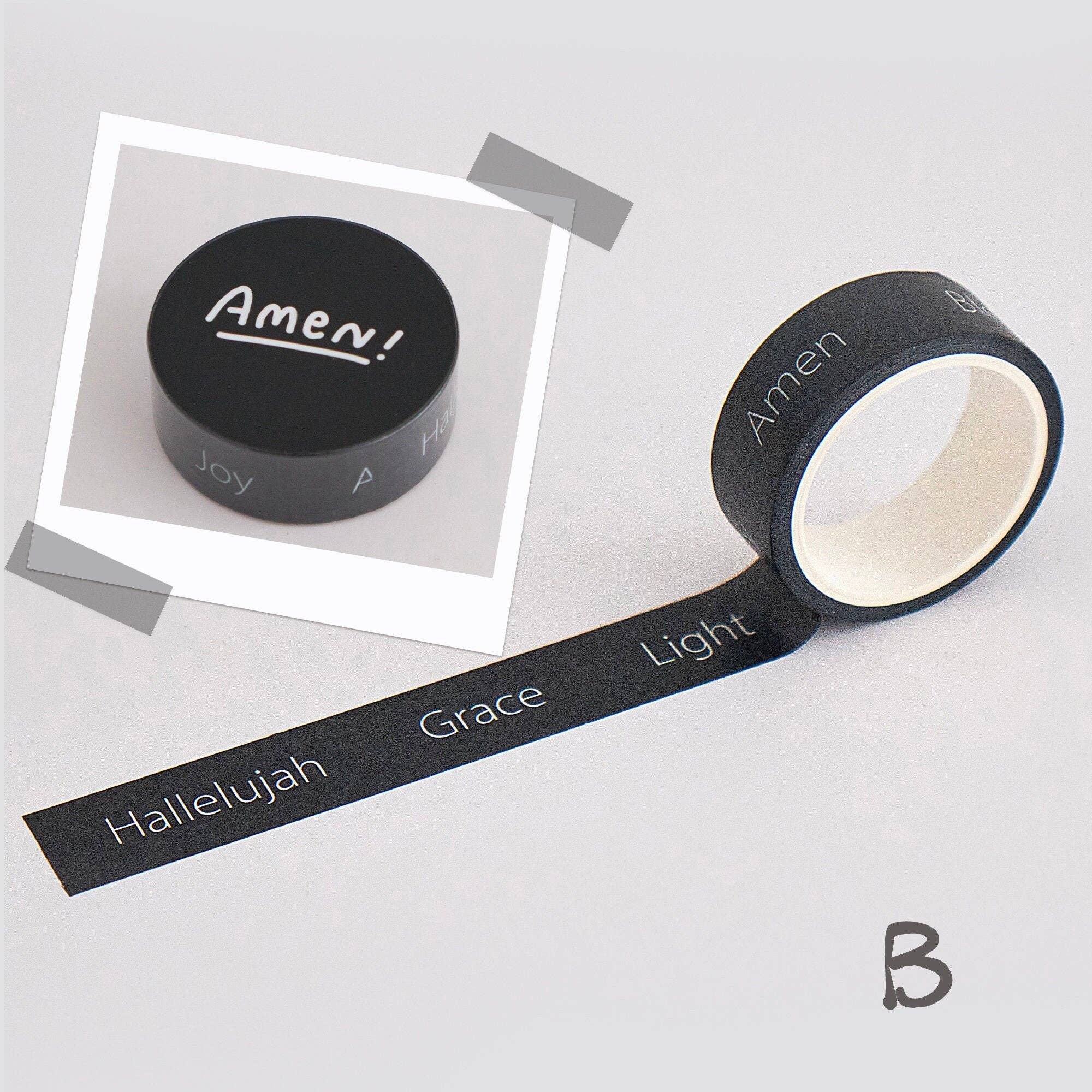 LuminaSalina - Wholesale Washi Tape - Christian Washi Tape | God | Jesus Christ | Religious Gift | Church | Cute | Faith Hope Love2