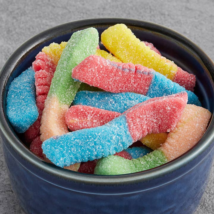 I Got Your Candy - Wholesale Gummy - Kervan Gummi Mini Sour Neon Worms Bulk bulk bag 5lb - 1ct