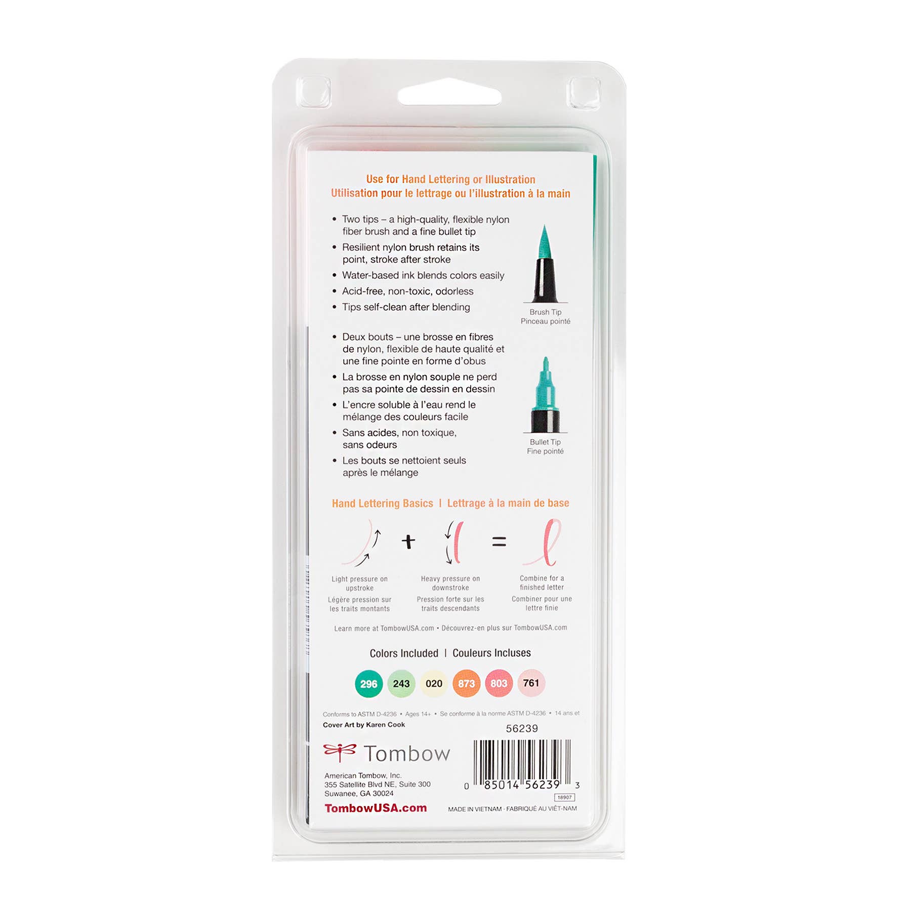 Tombow - Wholesale Marker - Dual Brush Pen Art Markers, Just Peachy, 6-Pack8