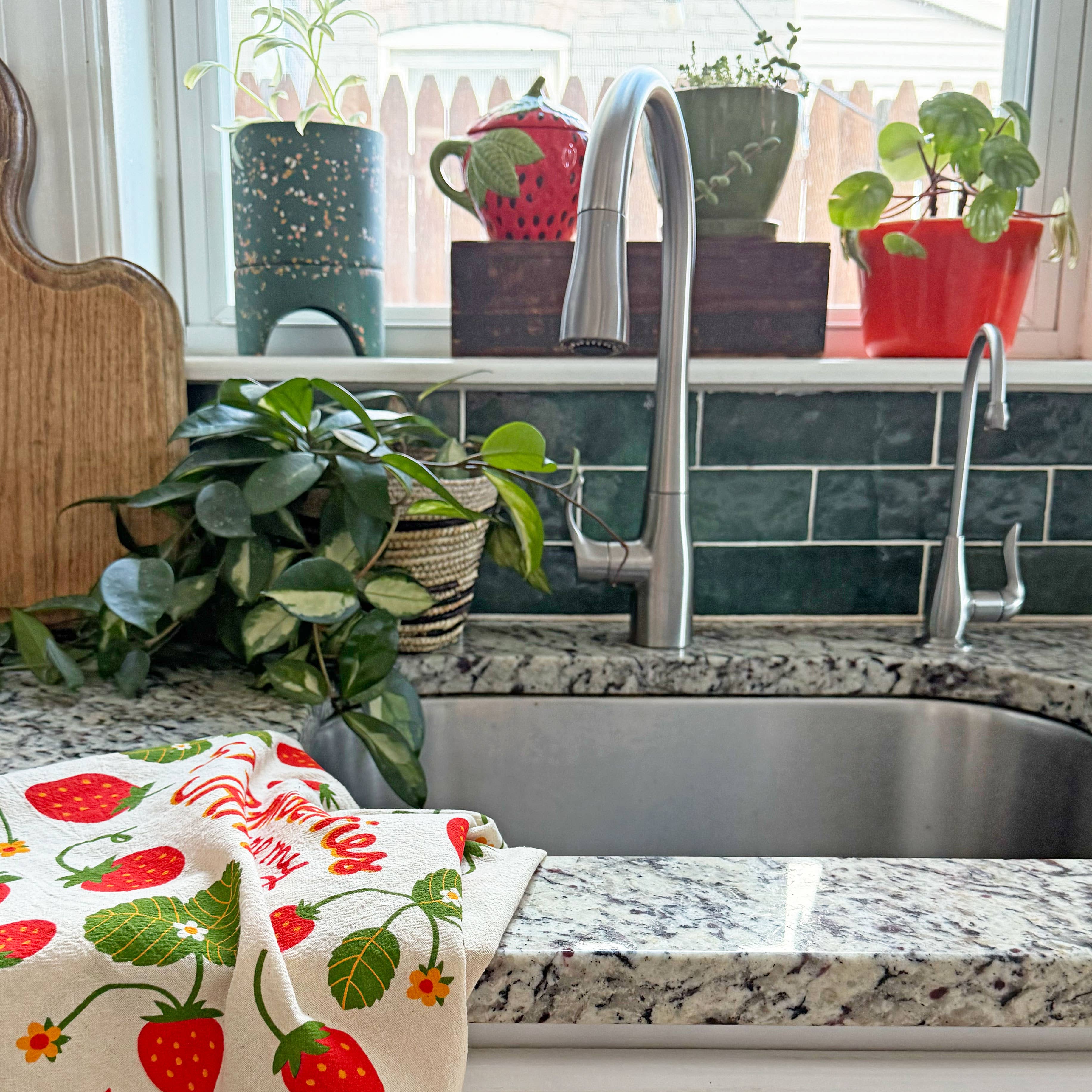 The Neighborgoods - Wholesale Tea Towel - Strawberry Tea Towel 3